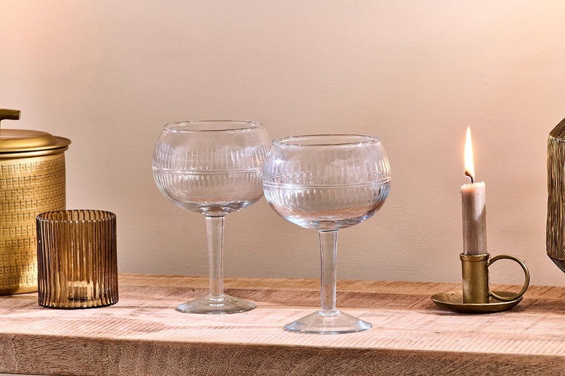 Nkuku Glassware Mila Gin Glass - Clear (Set of 2)