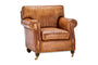 Nkuku Furniture Narwana Leather Ribbed Armchair