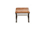 Nkuku Furniture Narwana Ribbed Leather Footstool