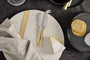 Nkuku Tableware Osko Cheese & Butter Knife Set - Brushed Gold (Set of 2)