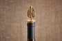 Nkuku Table Accessories Poplar Leaf Brass Bottle Stopper