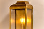nkuku LIGHTS Riad Outdoor Lantern - Antique Brass And Clear
