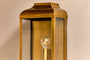 nkuku LIGHTS Riad Outdoor Lantern - Antique Brass And Clear