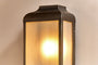 nkuku LIGHTS Riad Outdoor Lantern - Black And Frosted
