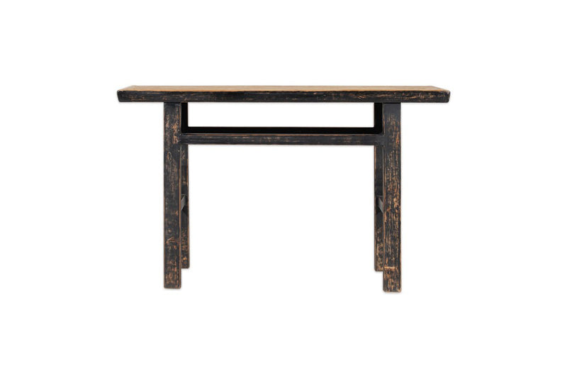 nkuku TABLES Serpur Reclaimed Pine Console Table - Charcoal