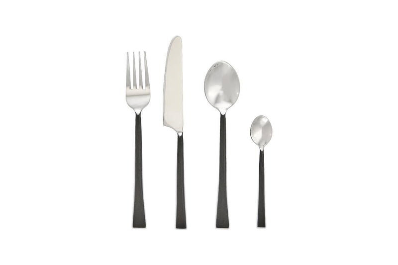 Nkuku TABLEWARE Usa Cutlery - Set Of 16 - Black