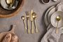 Nkuku Tableware Veeta Cutlery - Gold (Set of 16)